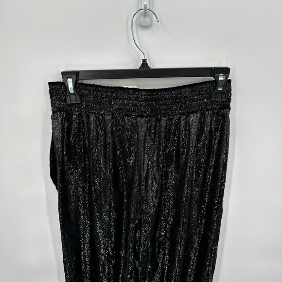 7 FOR ALL MANKIND Luxe Elastic Waist Jogger in Black Shine // M - Picture 11 of 14